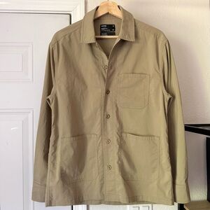 HAVEN SHOP Canada olive green men’s utility chore long sleeve button up shirt